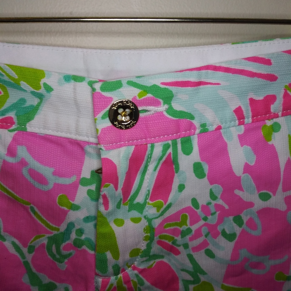 Lilly Pulitzer What The Cluck Barbiecore Buttercup Shorts - Picture 3 of 12